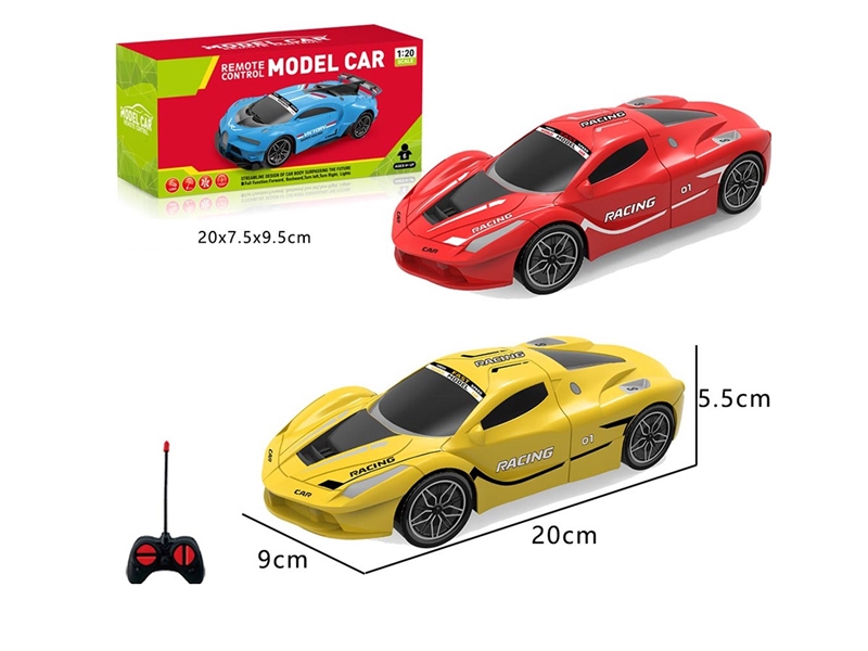 1:20 4-CHANNEL R/C CAR,2COLORS(NOT INCLUDED BATTERY) - HP1264522