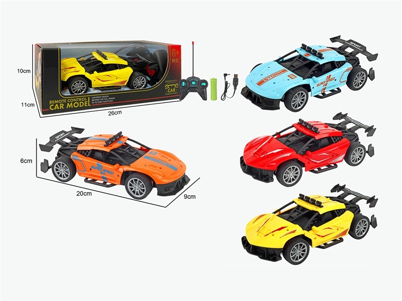 1:18 4-CHANNEL R/C CAR W/LIGHT,2COLORS(INCLUDED BATTERY) - HP1264535