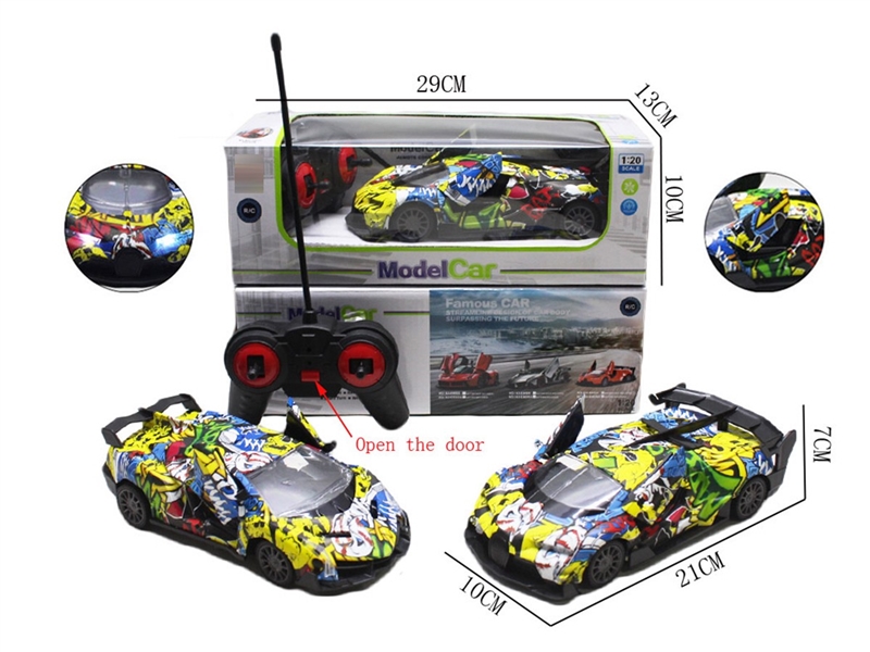 1:20 5-CHANNEL R/C CAR W/LIGHT & CAN OPEN THE DOOR 2ASST(NOT INCLUDED BATTERY) - HP1264634