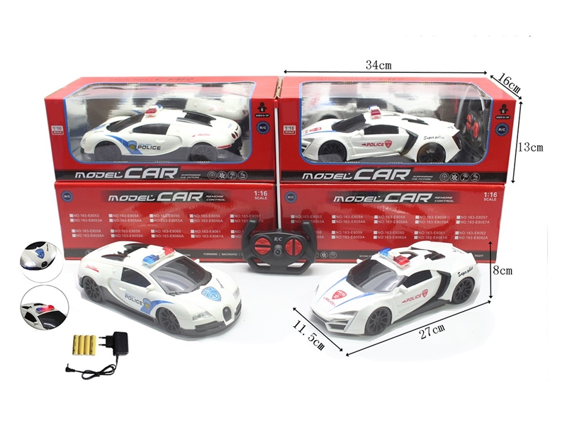 1:16 4-CHANNLE R/C CAR W/LIGHT 2ASST(INCLUDED BATTERY) - HP1264652