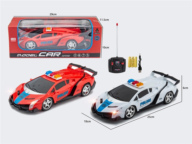 4-CHANNLE R/C CAR W/LIGHT,2COLORS(INCLUDED BATTERY) - HP1264663