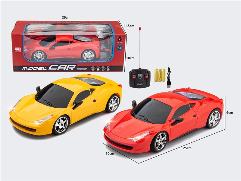 4-CHANNLE R/C CAR W/LIGHT,2COLORS(INCLUDED BATTERY) - HP1264665
