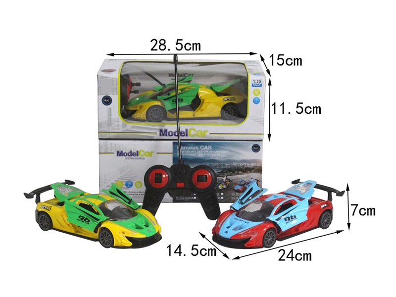 1:20 5-CHANNEL R/C CAR W/LIGHT & CAN OPEN THE DOOR,4COLORS(NOT INCLUDED BATTERY) - HP1264670