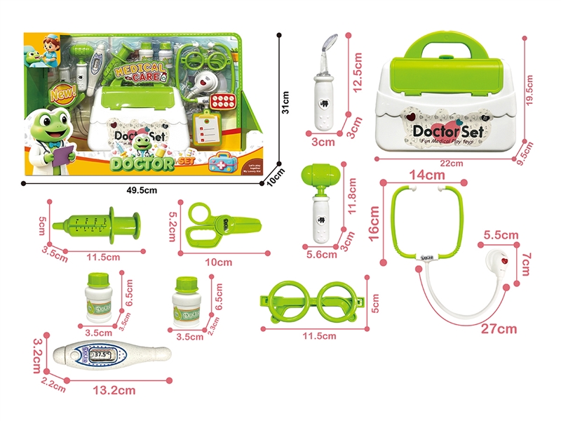 DOCTOR SET W/LIGHT & SOUND 10PCS(INCLUDED BATTERY) - HP1265058