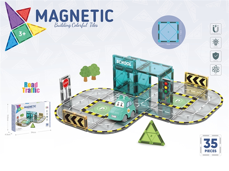 MAGNETIC BUILDING TILES 35PCS - HP1265225
