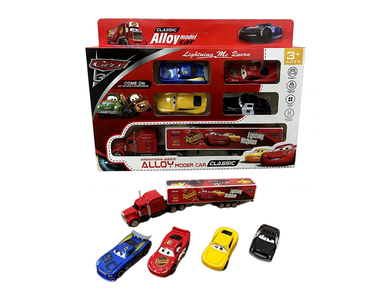 合金拖头+4只动员赛车 - HP1265446