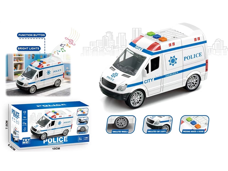 1：100惯性警车带灯光音乐 - HP1265649