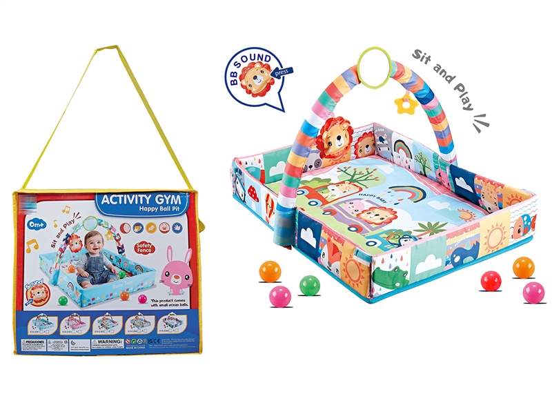 CRAWLING CARPET GYM W/BALL 8PCS - HP1265654