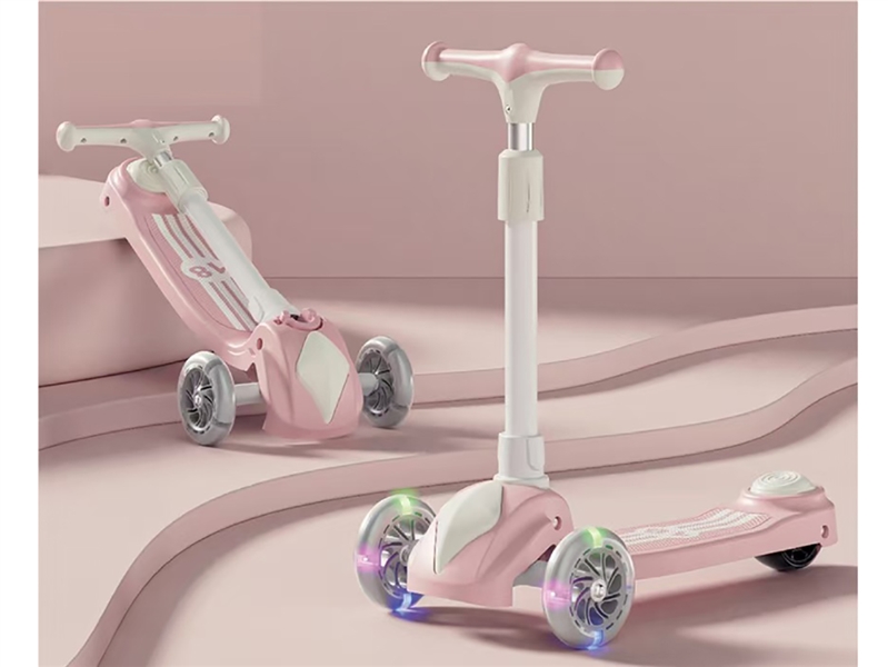 SCOOTER W/LIGHT & MUSIC，PINK（ NOT INCLUDE BATTERY） - HP1266150
