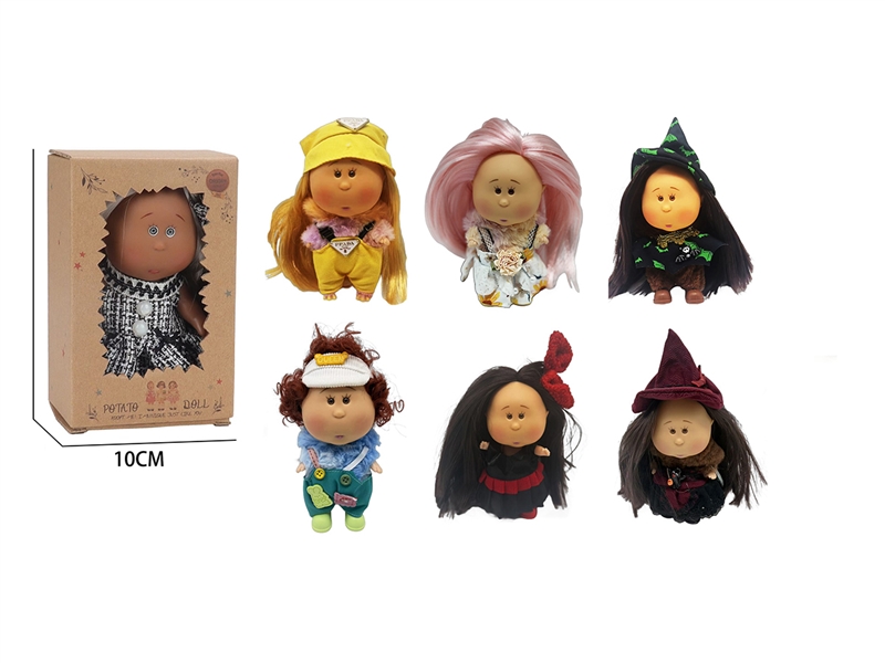 20CM RUBBER DOLL,6ASST - HP1266486