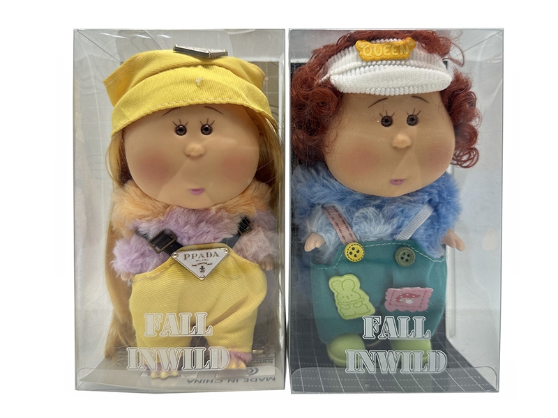 20CM RUBBER DOLL W/3D EYES,2ASST - HP1266496