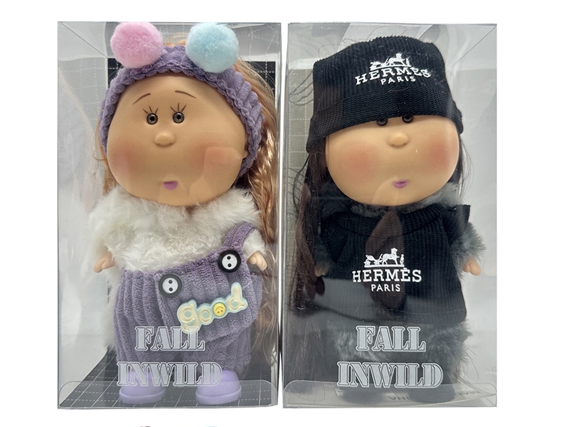 20CM RUBBER DOLL W/3D EYES,2ASST - HP1266498