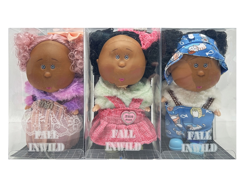 20CM RUBBER DOLL W/3D EYES,3ASST - HP1266506