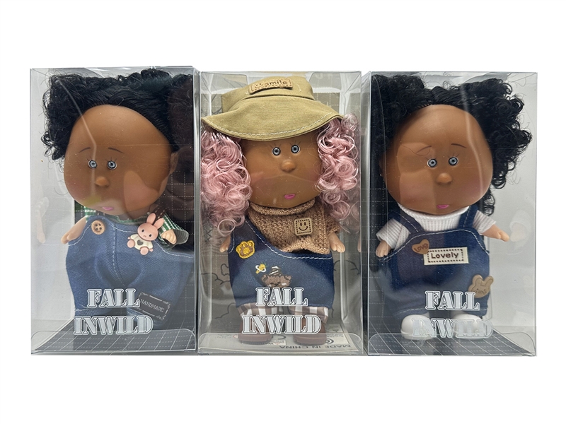 20CM RUBBER DOLL W/3D EYES,3ASST - HP1266507
