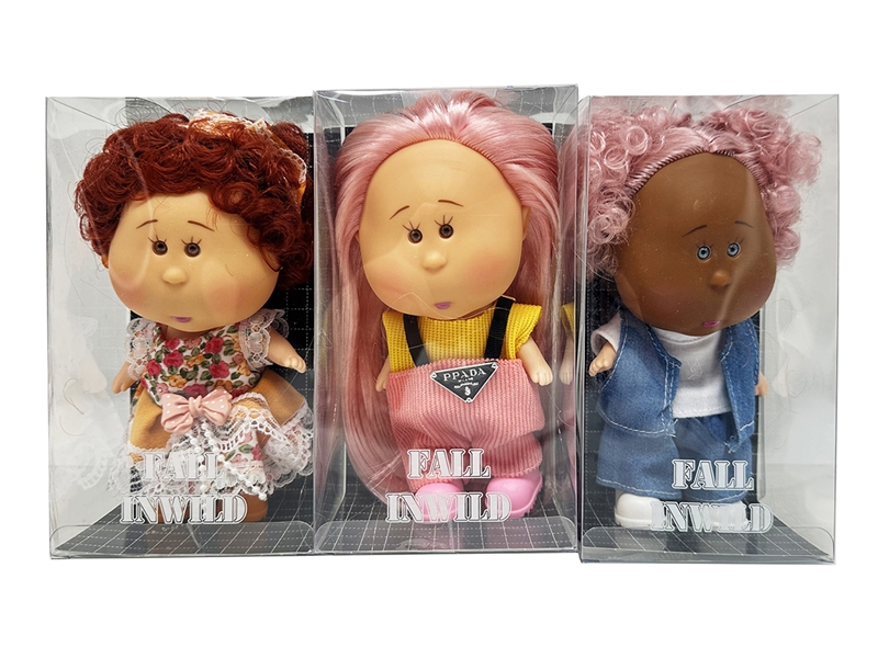 20CM RUBBER DOLL W/3D EYES,3ASST - HP1266511