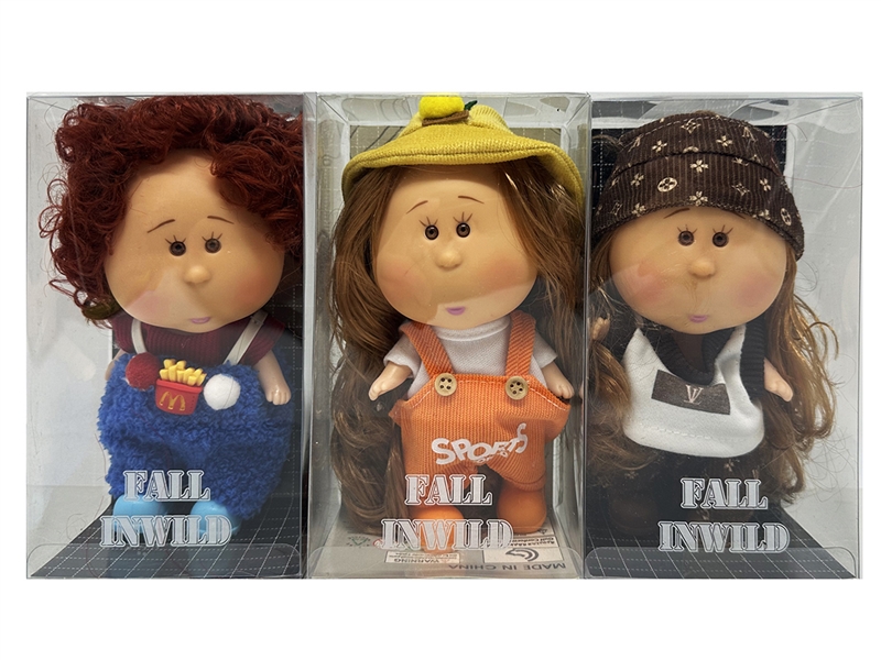 20CM RUBBER DOLL W/3D EYES,3ASST - HP1266514