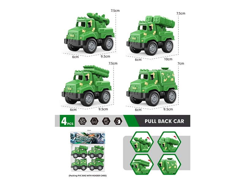 PULL BACK MILITARY TRUCK - HP1266720
