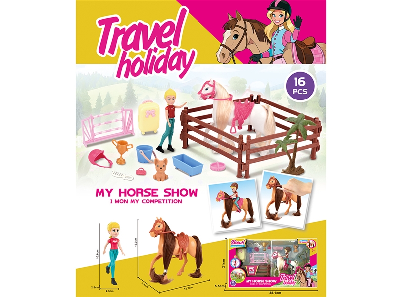 HORSE SET W/DOLL - HP1266820
