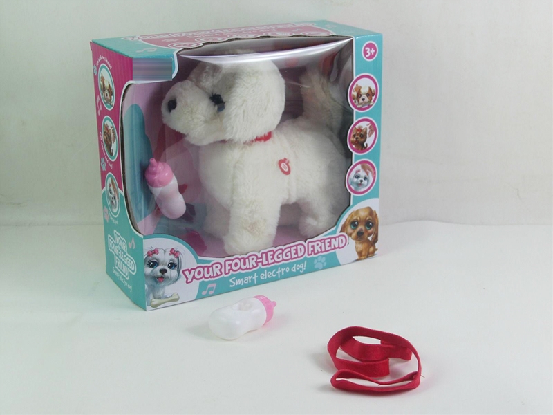 B/O PLUSH DOG W/SOUND & WALK & SHAKE TAIL(NOT INCLUDE BATTERY) - HP1266859