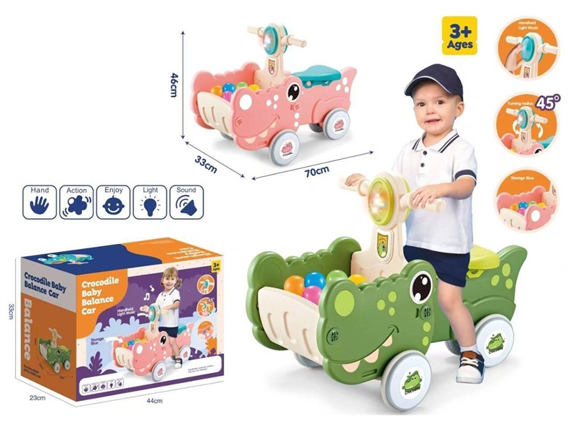 BABY WALKER CROCODILE CAR W/LIGHT & MUSIC - HP1266873