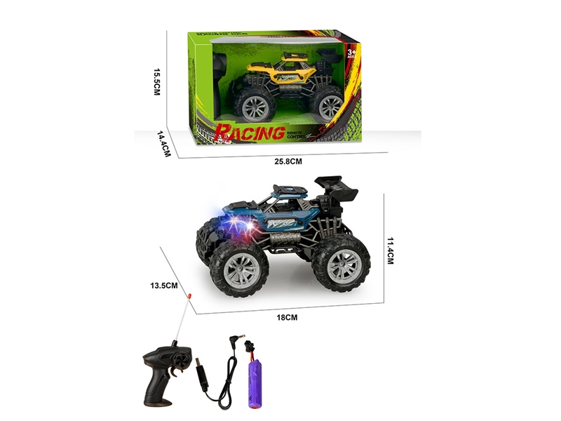 1:22 4-CHANNEL R/C CAR W/LIGHT,2COLORS(INCLUDED BATTERY) - HP1267225