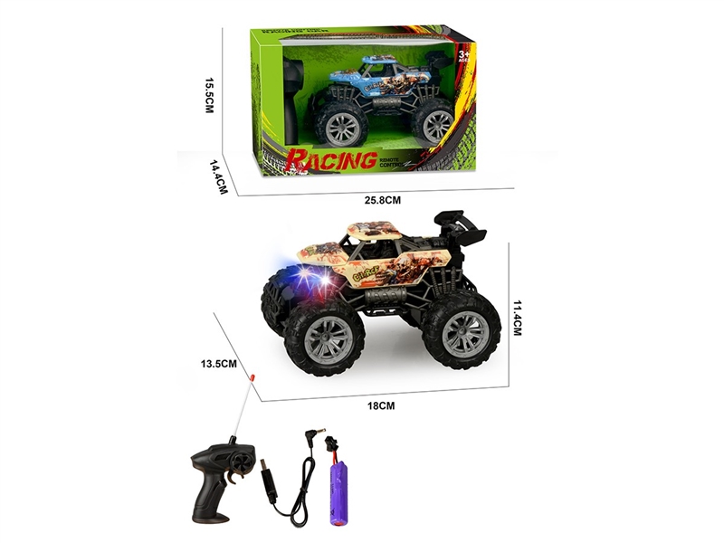 1:22 4-CHANNEL R/C CAR W/LIGHT,2COLORS(INCLUDED BATTERY) - HP1267228
