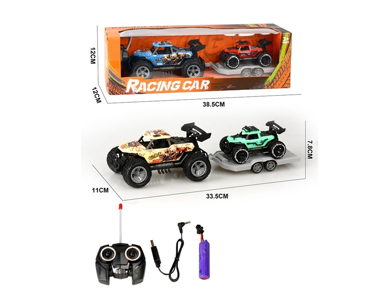 1:24 4-CHANNEL R/C FRICTION CAR,2COLORS(INCLUDED BATTERY) - HP1267233