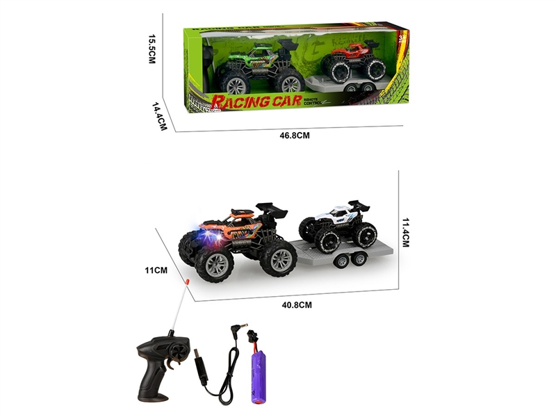 1:22 4-CHANNEL R/C FRICTION CAR W/LIGHT,2COLORS(INCLUDED BATTERY) - HP1267238