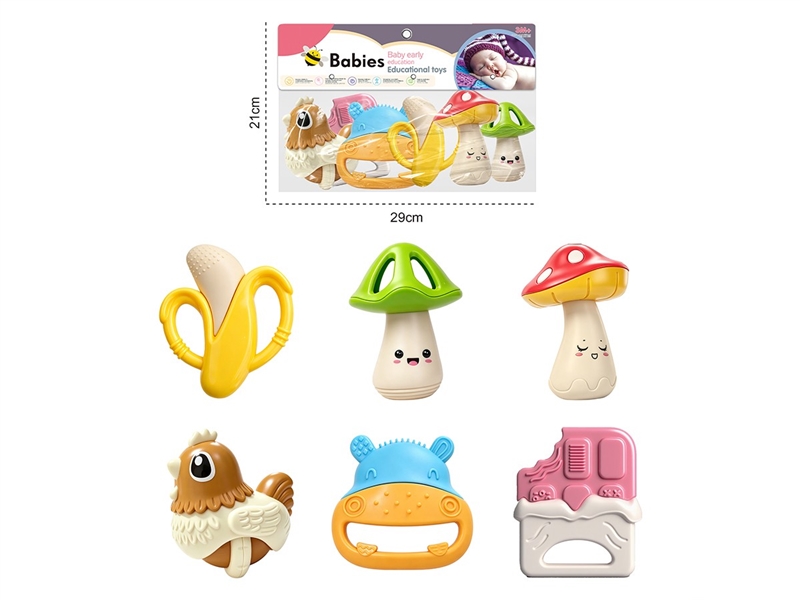 BABY RATTLE 6PCS - HP1267850