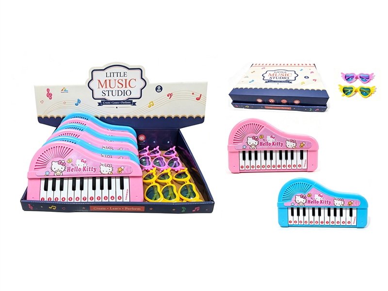 ELECTRONIC ORGAN 6PCS/DISPLAY BOX,2COLORS(NOT INCLUDED BATTERY) - HP1268103