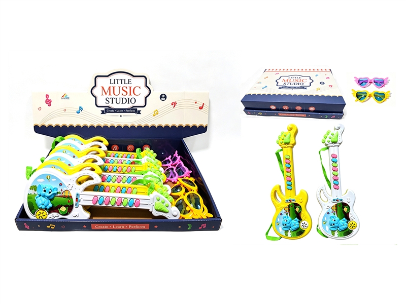 GUITAR 6PCS/DISPLAY BOX,2COLORS(NOT INCLUDED BATTERY) - HP1268126