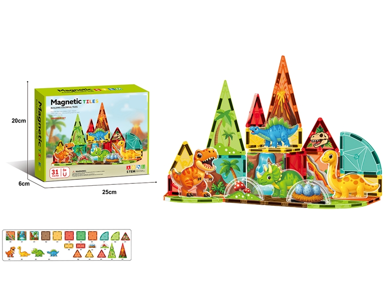 MAGNETIC BUILDING TILES 31PCS - HP1268185