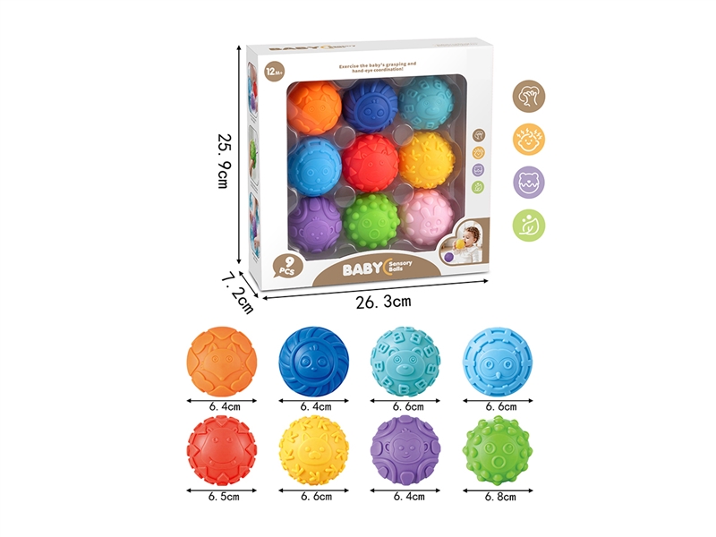 BABY SENSORY BALL 9PCS - HP1268576