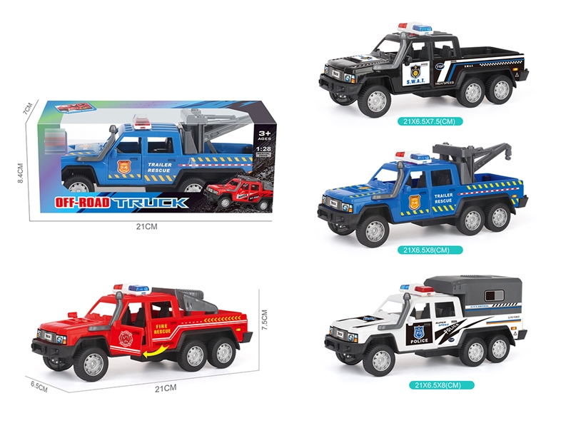 FRICTION POLICE CAR 4COLOURS - HP1268590