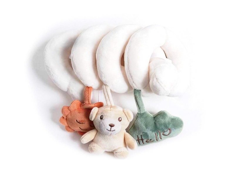 毛绒床绕裸色小熊挂件摇铃婴儿玩具 - HP1268669