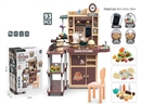 KITCHEN SET W/LIGHT & SOUND & SPRAY, 93PCS
