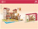 DIY VILLA SET W/LIGHT,388PCS