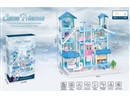 DIY VILLA SET W/LIGHT & MUSIC & DOLL 2PCS,406PCS