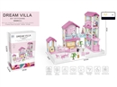 DIY VILLA SET W/LIGHT & DOLL 2PCS