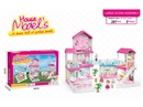 DIY VILLA SET W/DOLL 3PCS,287PCS
