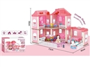 DIY VILLA SET W/LIGHT & DOLL 1PCS