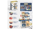 KITCHEN SET W/LIGHT & MUSIC & WATER,66PCS,2COLOURS