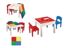 BUILDING BLOCKS TABLE W/CHAIR 2PCS