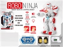 R/C ROBOT W/FLYING DISK LAUNCH & LIGHT & MUSIC