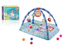 CRAWLING CARPET GYM W/BALL 8PCS