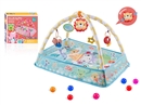 CRAWLING CARPET GYM W/BALL 8PCS