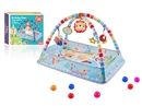 CRAWLING CARPET GYM W/BALL 8PCS