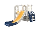 CHILDRENS INDOOR SLIDE W/SWING SET（BLUE/GRAY)