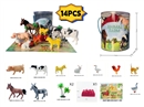 ANIMAL FARM SET WITH WAP 14PCS