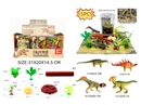 DINOSAUR SET WITH MAP , 6PCS/DSIAPLY BOX